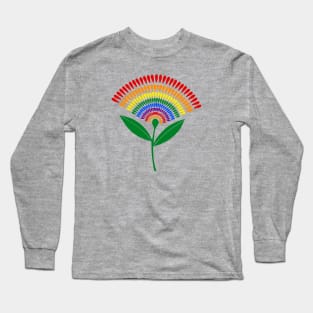 Pridemonth Dandelion LGBTQIA Fun Illustration Long Sleeve T-Shirt